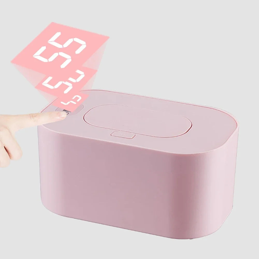 Neuer Baby Feuchttuchwärmer Heizung Nasse Tücher Spender Servietten-Heizbox Heim-/Auto-Gebrauch Mini-Tuchwärmer-Box Desinfektionstücher