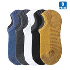 5 Paar Herren Baumwoll Kurzsocken Hochwertige Crew Ankle Casual Weiche Rutschfeste Atmungsaktive Low-Cut Sommer Herbst Socken für Herren