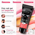 Poly Gel Nail Colors: 12 Colors Nail Extension Gel Kit Bright Rainbow Pink Purple Blue Color Collection Poly Gel Nail Kit