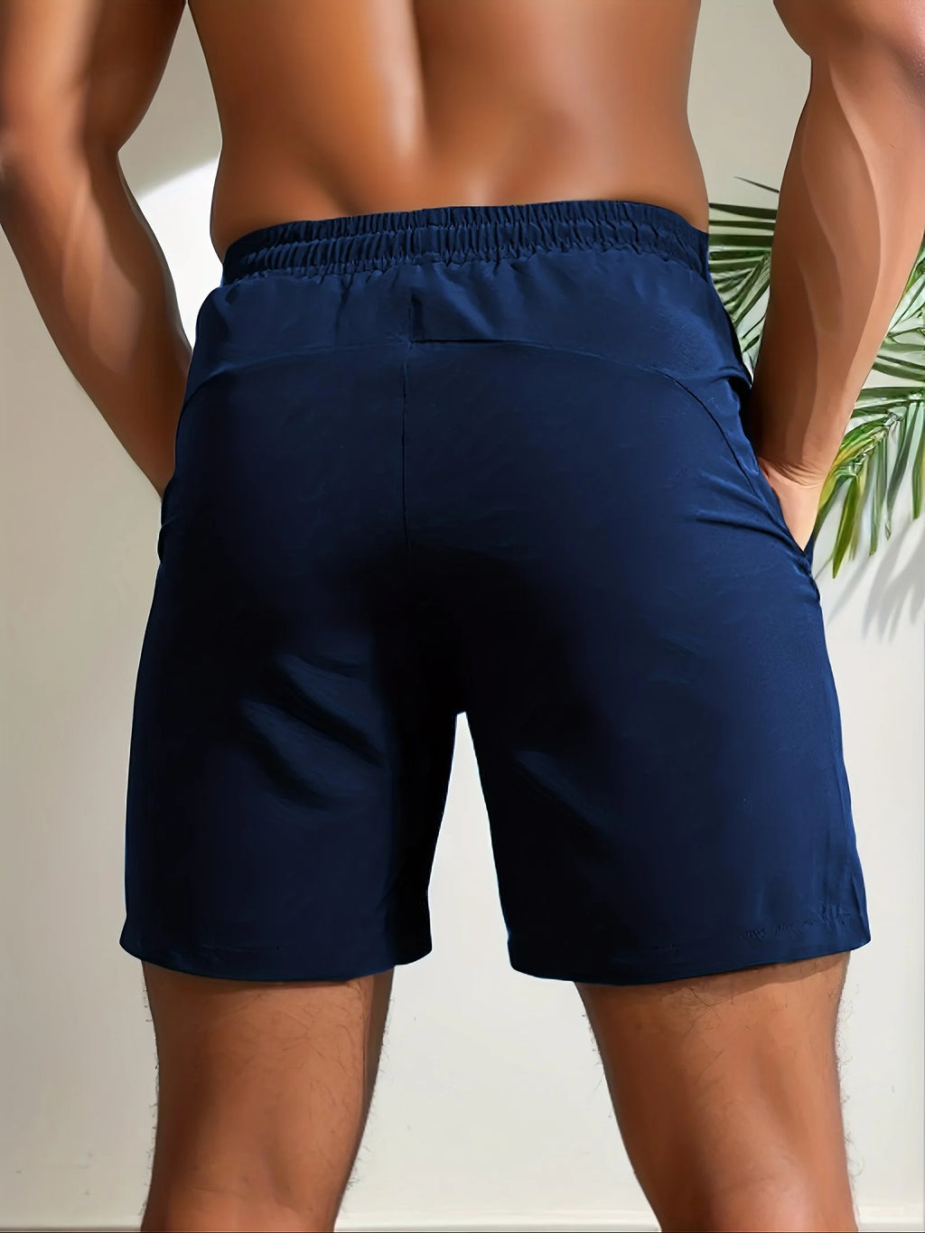 Herren-Shorts für sommerliches Fitnessstudio-Training, Laufen, Radfahren, schnell trocknend, atmungsaktiv, mit Kordelzug, Sporthose, Ausgeh-Outfit0428