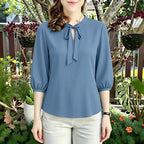 Summer Solid Color Blouse 2026 ZANZEA Women Tops Trend Casual O Neck Short Sleeve Blusas Female Elegant OL Work Shirt Mujer