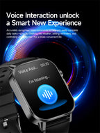 Neue Herren Smartwatch für präzise Gesundheitsdiagnose: EKG, Blutdruck, Blutsauerstoff, Blutfett, Harnsäure, Temperatur, Bluetooth-Anruf