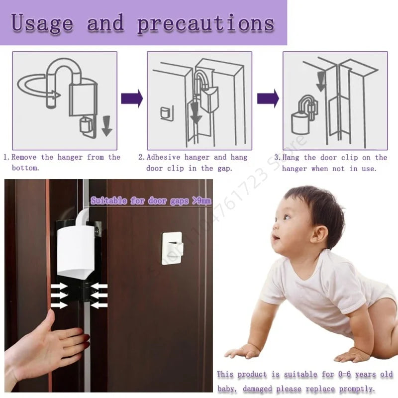 1 Stk. Neues Baby-Sicherheitsschloss, Türstopper mit Klemmschutz, Anti-Pinch-Hand, Kinderschutz, langlebiger Fingerschutz