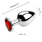 Metall-Analdildo für Frauen, Männer, Paare, Butt Plug, Arsch-Spielzeug, Erwachsenenspiel, Masturbator, Anal S/M/L, Diamant-Sexspielzeug für Erwachsenenprodukte