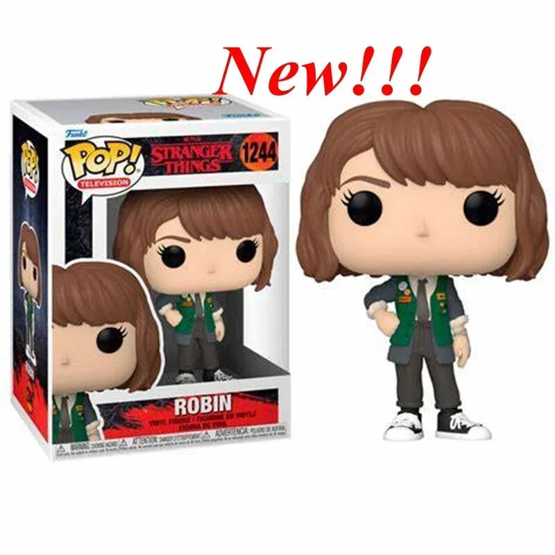 NEU!!! FUNKO POP Stranger Series #1462 Eddie #1250 Dustin Steve Robin Eleven Vinyl-Actionfiguren-Sammlermodelle für Geschenke