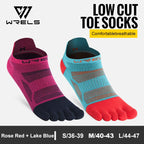 WRELS Zehensocken Laufsocken für Herren Damen Atmungsaktive Fünf-Finger-Socken Hochleistungs-Sport-Fünf-Zehen-Socken
