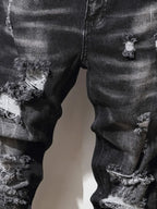 Fashion Herren Jeans Stretch Blau Skinny Jeans Für Herren Casual Slim Fit Denim Hosen Korean Style Herrenhosen Jeans