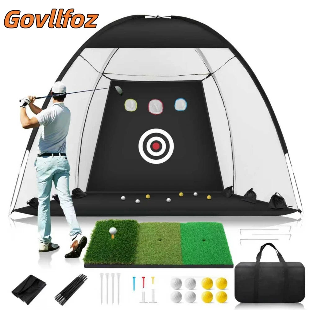 Golf-Profi-Trainingsnetz Golf-Schlagkäfig Indoor-Outdoor-Übungs-Trainings-Hilfsmittel Hoher Schlag Hauptbild