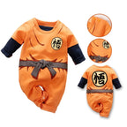 Anime Kleidung Baby Vegeta Strampler Neugeborene Kuririn Roshi Trainingsoutfit Säuglinge Kinder Halloween Cartoon Cosplay Kostüm Overall