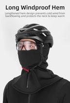 ROCKBROS Radmützen Vollgesichtsmaske Winter Atmungsaktiv Winddicht Fleece Fahrrad Halswärmer Schal Maske Skifahren Motorrad Fahrradmütze