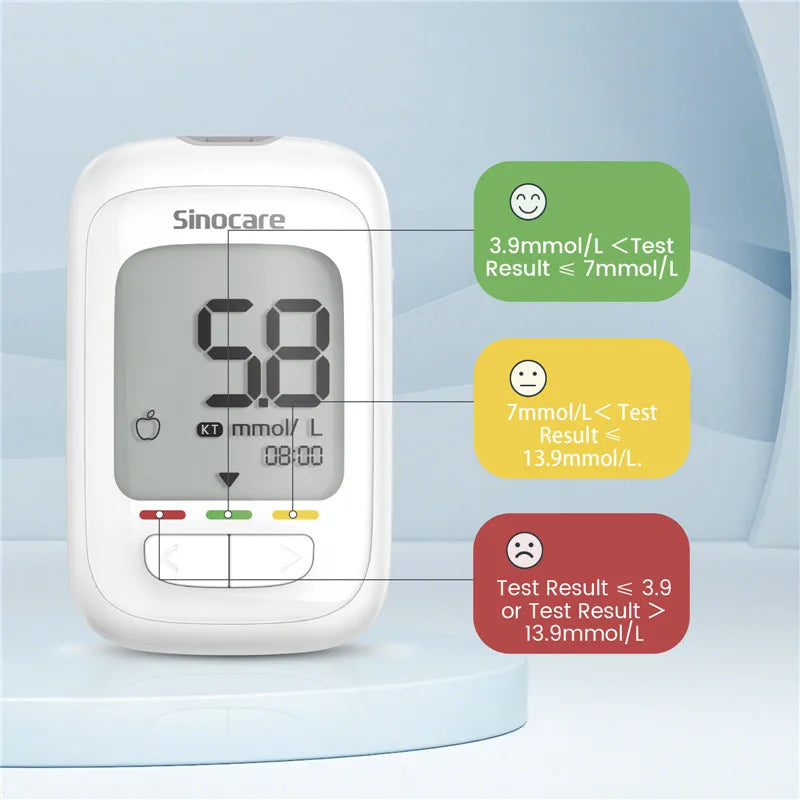 Sinocare Safe AQ pro Ⅰ Blutzuckermessgerät Glucometer Kit Diabetes Tester Medizinisches Blutzuckermessgerät oder nur Teststreifen Lanzetten
