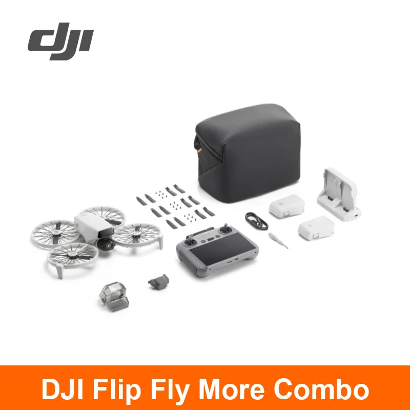 DJI Flip Kameradrohne mit 4K UHD Kamera unter 249g 3-Achsen Gimbal Stabilität 44000ft/13km Videoübertragung Original