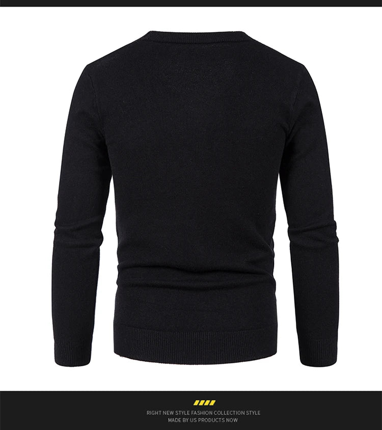 2024 M-5XL Herbst Herren Strickjacke Dünner V-Ausschnitt Basic Elastisch Slim Fit Dünner Pullover Einfarbig Freizeit Vielseitige Jacke