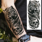 1 Blatt Kobra Schlange Drache Skorpion Temporäre Tattoos für Männer Frauen Wasserdicht Langlebig Löwe Tiger Wolf Fake Tattoo Aufkleber