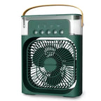 3-in-1 Mini Luftkühler Ventilator Tragbare Haushalts Klimaanlage Luftbefeuchter LED Nachtlicht für Zuhause Büro Schreibtisch Verwendung 25.5x18.5x8cm