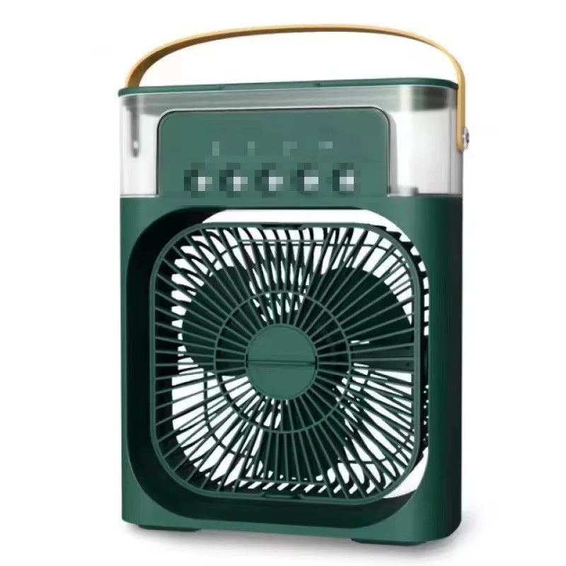 3-in-1 Mini Luftkühler Ventilator Tragbare Haushalts Klimaanlage Luftbefeuchter LED Nachtlicht für Zuhause Büro Schreibtisch Verwendung 25.5x18.5x8cm