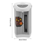 4L elektrischer Wasserkocher & Wärmer, 750W Edelstahl Heißwasserspender mit 3 Ausgabemodi, 90°C Warmhaltefunktion