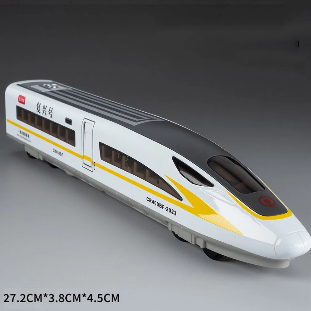 1:60 Maßstab FuXing Hochgeschwindigkeitszug Spielzeugauto Modell Sound Licht Fernbedienung Elektrische Simulation Zugmodelle Ornamente Geschenke