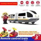 Kinder RC Elektrische Eisenbahn Lokomotive Magnetische Bahn Diecast Slot Spielzeug Passend für Holzeisenbahn Schienen Spielzeug für Kinder Geschenke