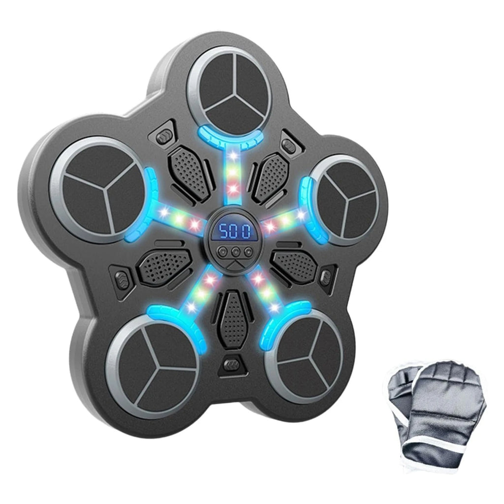 Verbesserter Smart Bluetooth Box-Trainer für Kinder mit 5-Ziel-Punktsystem, integriertem Akku und Musik für Heimfitness