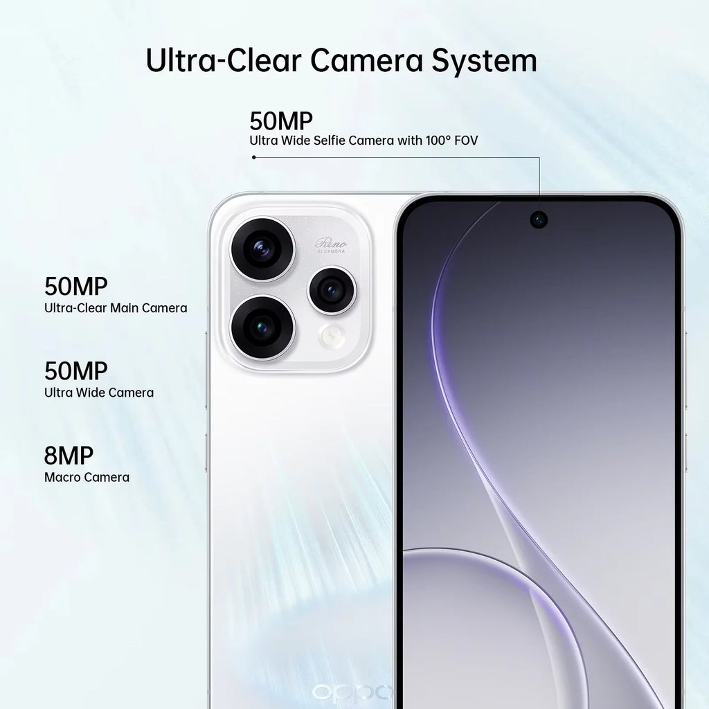 EU Version Smartphone OPPO Reno15 5G 8GB+512GB Blau, Snapdragon 7 Gen 4, 6500mAh, 80W, 6,59 Zoll, 50MP OIS Kamera, Offizielle Garantie