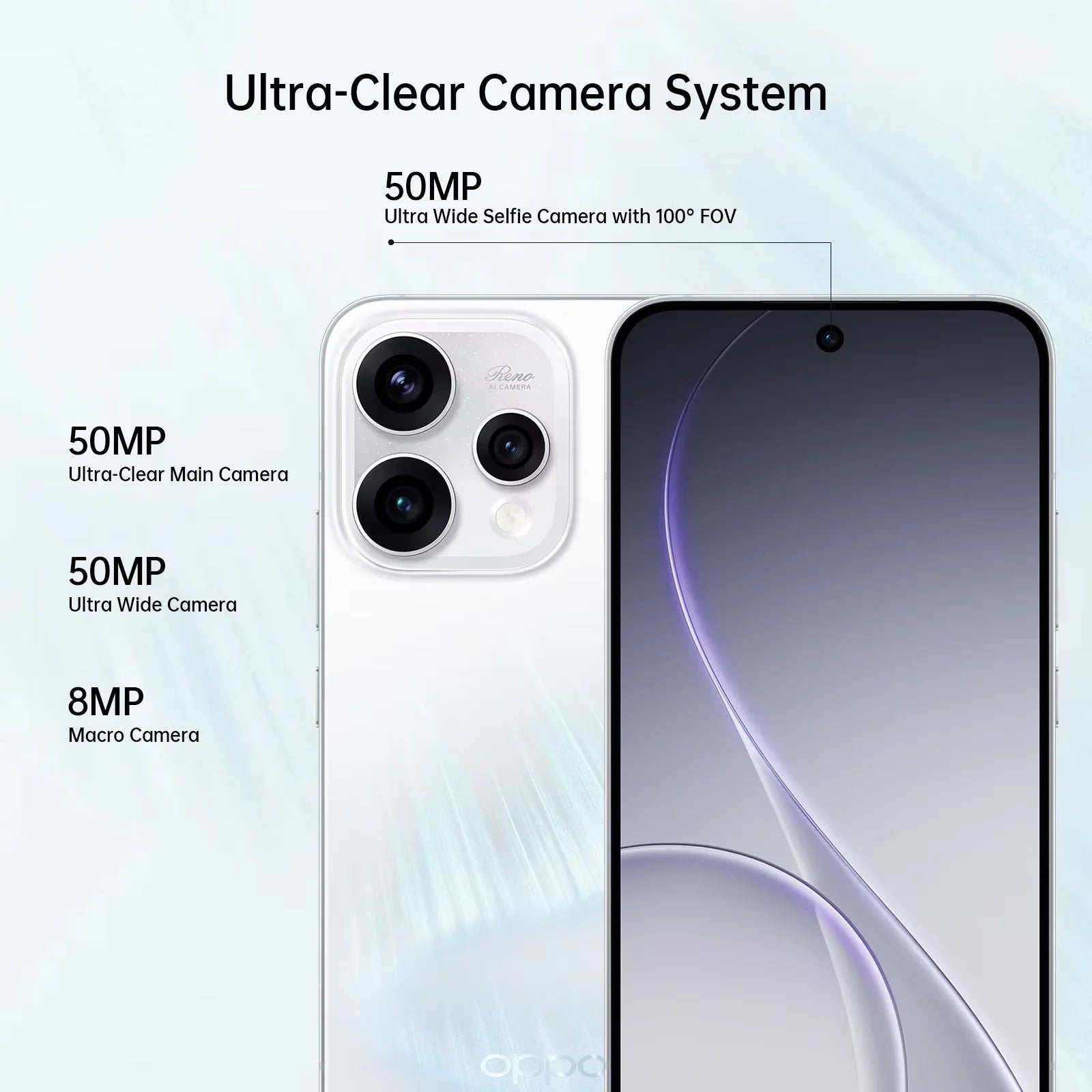 EU Version Smartphone OPPO Reno15 5G 8GB+512GB Blau, Snapdragon 7 Gen 4, 6500mAh, 80W, 6,59 Zoll, 50MP OIS Kamera, Offizielle Garantie