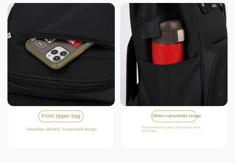 Wickelrucksack Windeltasche Mama Große Kapazität Taschen Mama Baby Multifunktionale Wasserdichte Outdoor Reise Windeltaschen für die Babypflege