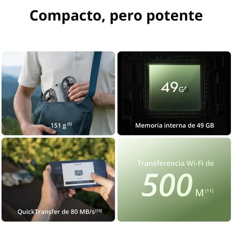Globale Version DJI Neo 2 Kameradrohnen 4K Hochwertige Bildgebung 1/2-Zoll CMOS-Sensor 4K/60fps Video Und 4K/100fps Zeitlupe Einfach für Anfänger