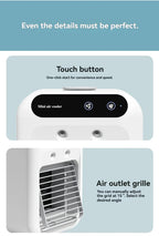 Kabelloser Klimaanlagen-Mini-Ventilator, tragbarer Luftkühler, 500 ml Eiswassersprühbefeuchter für den Heimgebrauch, Klimaanlagen-Nebelventilator, USB