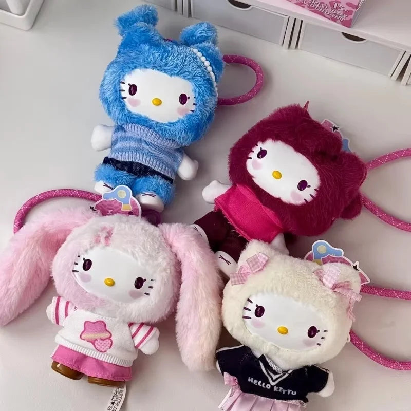 Echte Hello-Kitty Pop Star Samt-Anhänger-Serie Vinyl-Puppe Überraschungsbox Trendiges Kawaii Überraschungsgeschenk Süßes Trendiges Überraschungsbox-Spielzeug