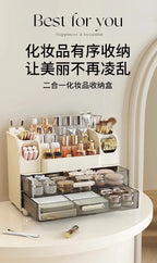 Desktop cosmetics storage box, makeup box, high-end dressing table, skincare product sorting box, dressing table storage rack