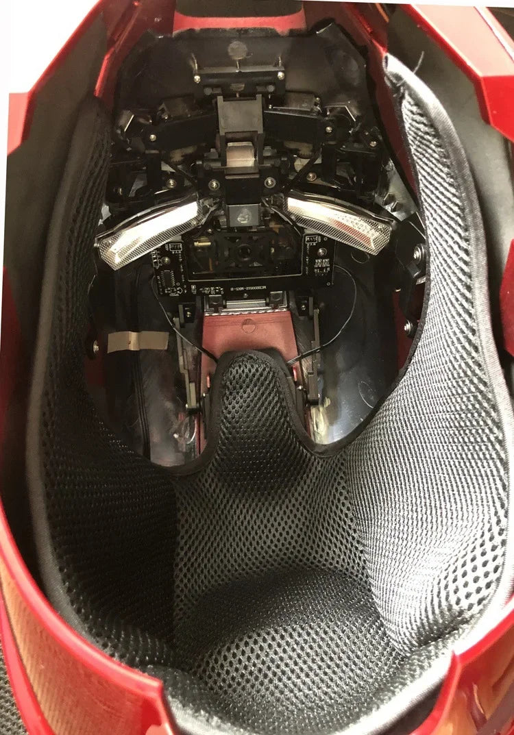 Neuer AutoKing 1:1 Mk5 Iron Man Helm Cosplay Sprachsteuerung Augen mit Licht Modell Spielzeug für Erwachsene Elektrisch tragbar Weihnachtsgeschenk