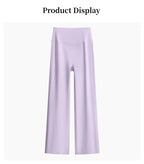 DRUR Damen High Waisted Capri 3/4 Yoga Leggings mit Bauchkontrolle Schlaghose für Fitnessstudio Laufen Tanz Sommer Neu