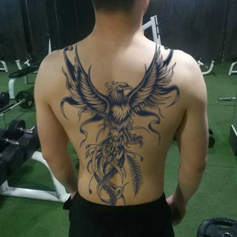 Magic Juice Tinte Wasserdichte Tattoo Aufkleber Große Größe Kräutersaft Temporäre Tattoos Männer Body Art Drache Tiger