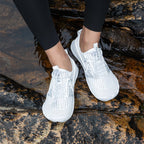 Oiaano Barfußschuhe Herren Schwarz Damen Wassernetz Minimalistische Sneaker Sport Aqua Strand Weiche Sohle Leicht Atmungsaktiv Outdoor Wandern