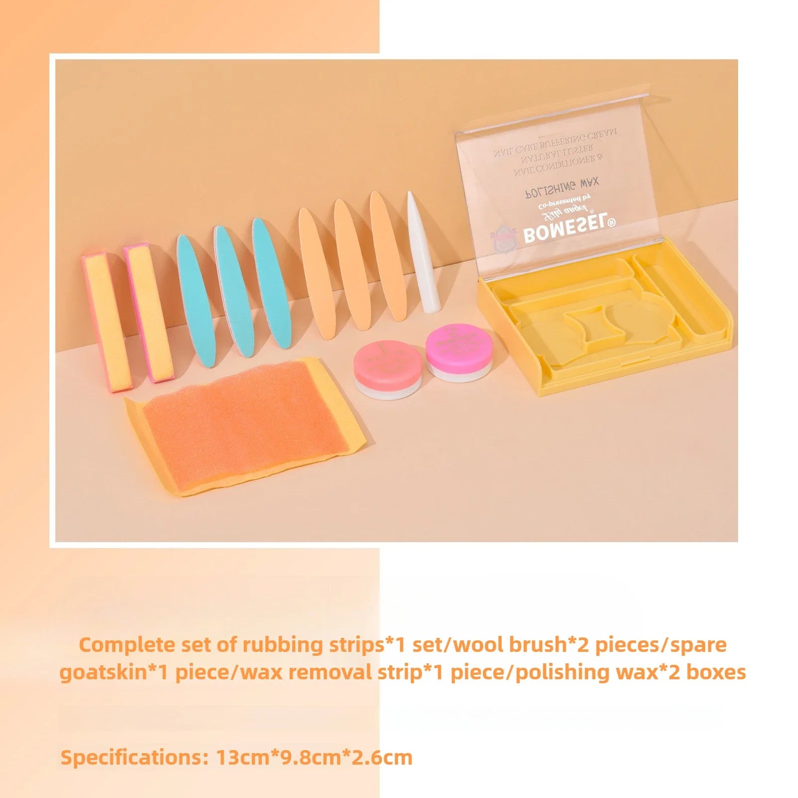 Maniküre-Set Pulver-Nagel-Kit Stärker Professionelle Vielseitige Werkzeuge für Reisen Mädchen Frauen Home Beauty Polierwachs