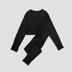 WAREBALL 2/3/4-teiliges Nahtloses Yoga-Set Sportkleidung Yoga-Anzüge für Frauen Fitness-Set Trainingsanzüge Sport-BH Gym Leggings