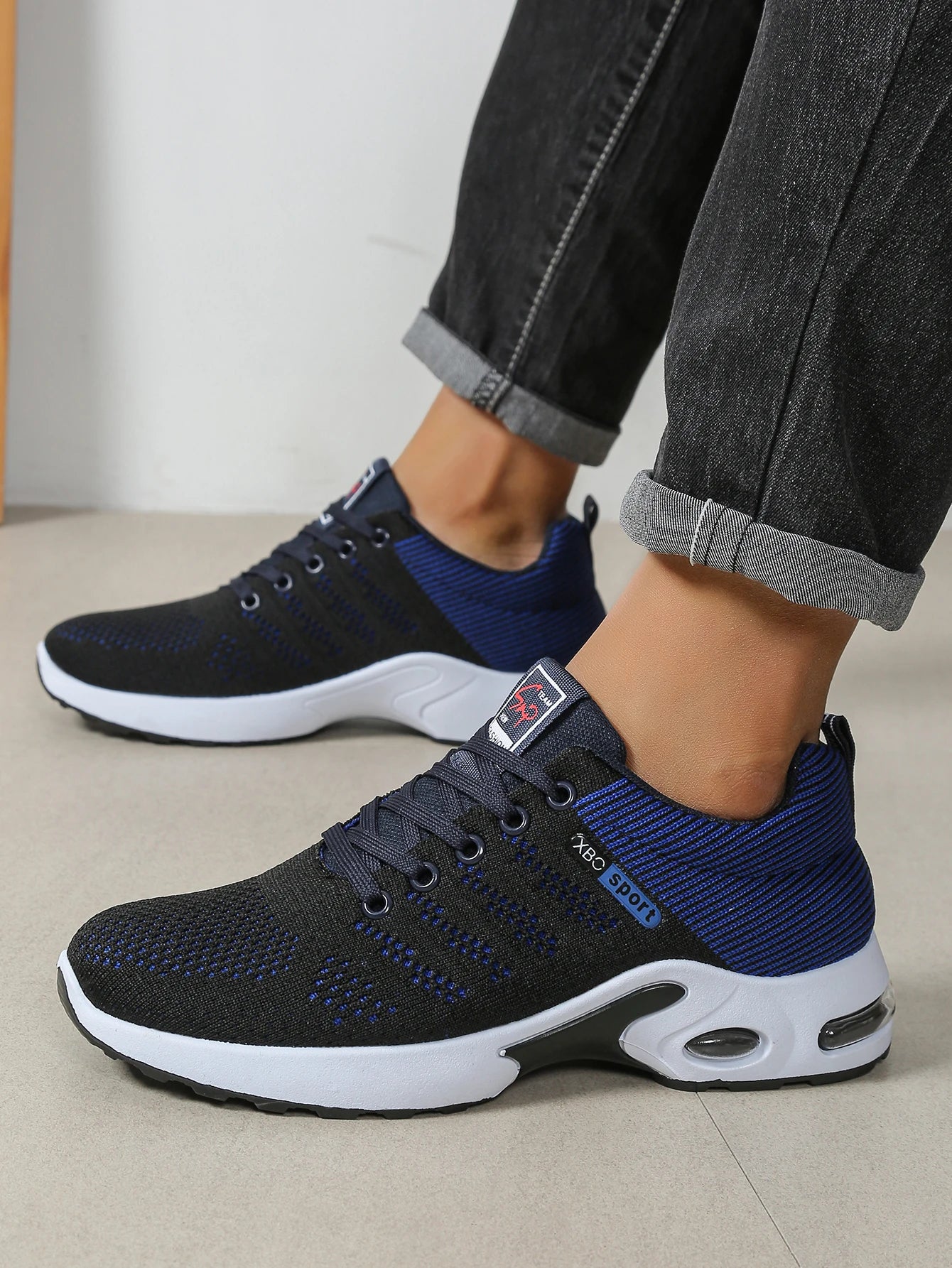 Herrenschuhe Mode Super Atmungsaktive Schnür-Laufschuhe – Rutschfest, langlebig und kissenweich – Herren Mode-Sneaker