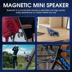 VIKEFON Tragbarer Mini Bluetooth Lautsprecher G200 RGB-Beleuchtung Magnetischer Lautsprecher BT5.3 Mini Sound Box 7 Stunden Wiedergabe Handyhalter