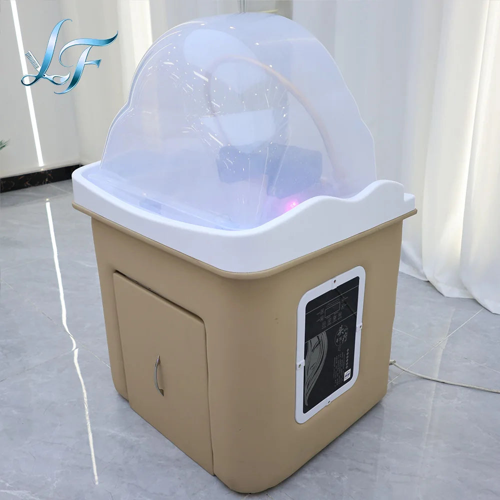 Haarwaschbecken Wassertank Tragbares Shampoofach Acrylbeckenschüssel Haarpflege- und Stylinggeräte für Schönheitssalon