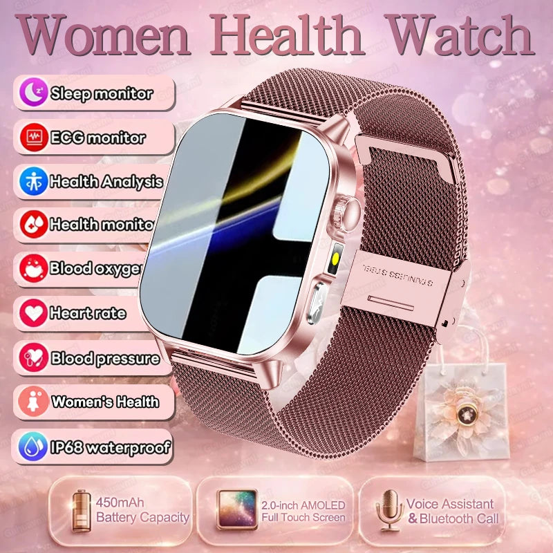 Neue präzise Gesundheits-Smartwatch EKG+HRV Harnsäure Blutfette Emotionswahrnehmung Bluetooth-Anruf Smartwatches für Männer und Frauen