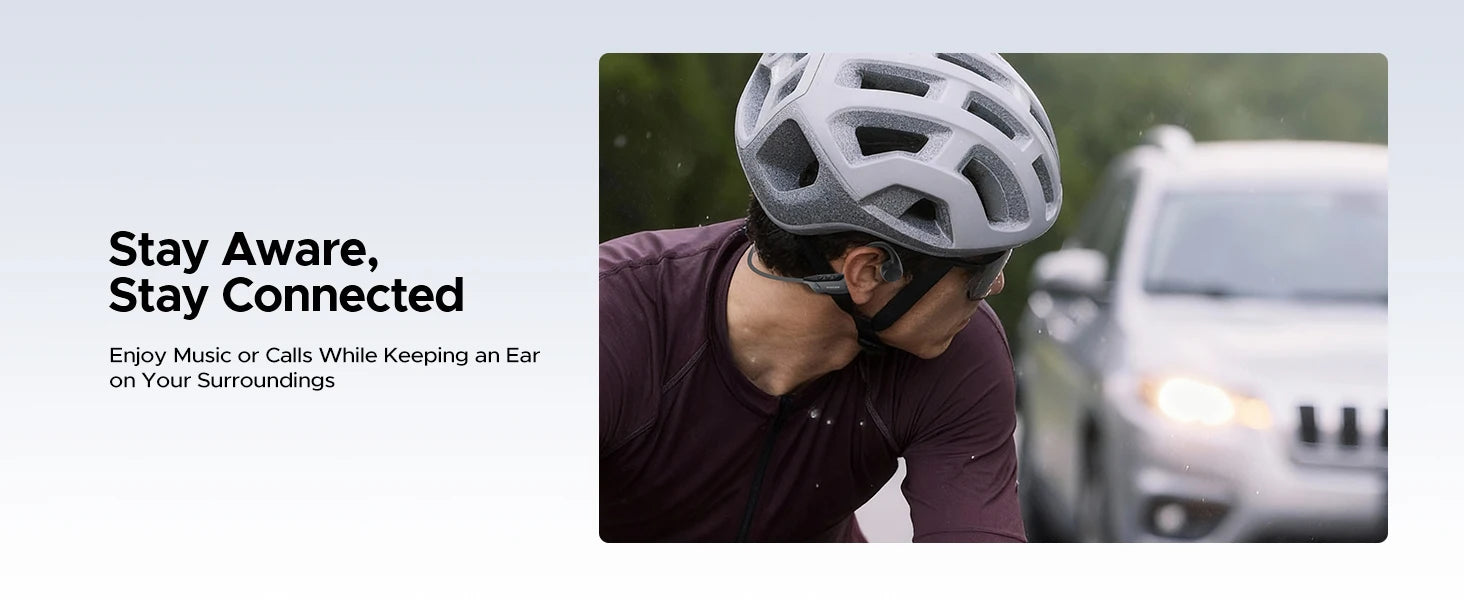 DOOGEE BoneBeat Run Knochenschall-Kopfhörer, kabellose Open-Ear-Sportkopfhörer, 10 Stunden Akkulaufzeit zum Laufen, Radfahren