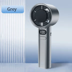 3000 mAh Handheld Mini-Ventilator Elektrischer Handventilator Eiskompresse Hochgeschwindigkeitskühlung USB wiederaufladbar Tragbares LED-Digitaldisplay