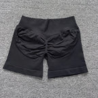 D LOGO Impact Nahtlose Fitness-Pfirsich-Hüft-Sport-Yoga-Leggings Shorts