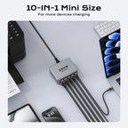 330W USB C GaN Ladegerät 100W PD3.0 PPS QC3.0 Multiport Schnellladestation für Laptop iPhone 15 16 Samsung Macbook Pro Tablet