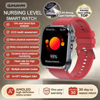 Neue Gesundheitsuhr Harnsäure Blutdruck Blutsauerstoff Körperanalyse Körperfett Smartwatch EKG+PPG Bluetooth Anruf Uhr Frauen Männer