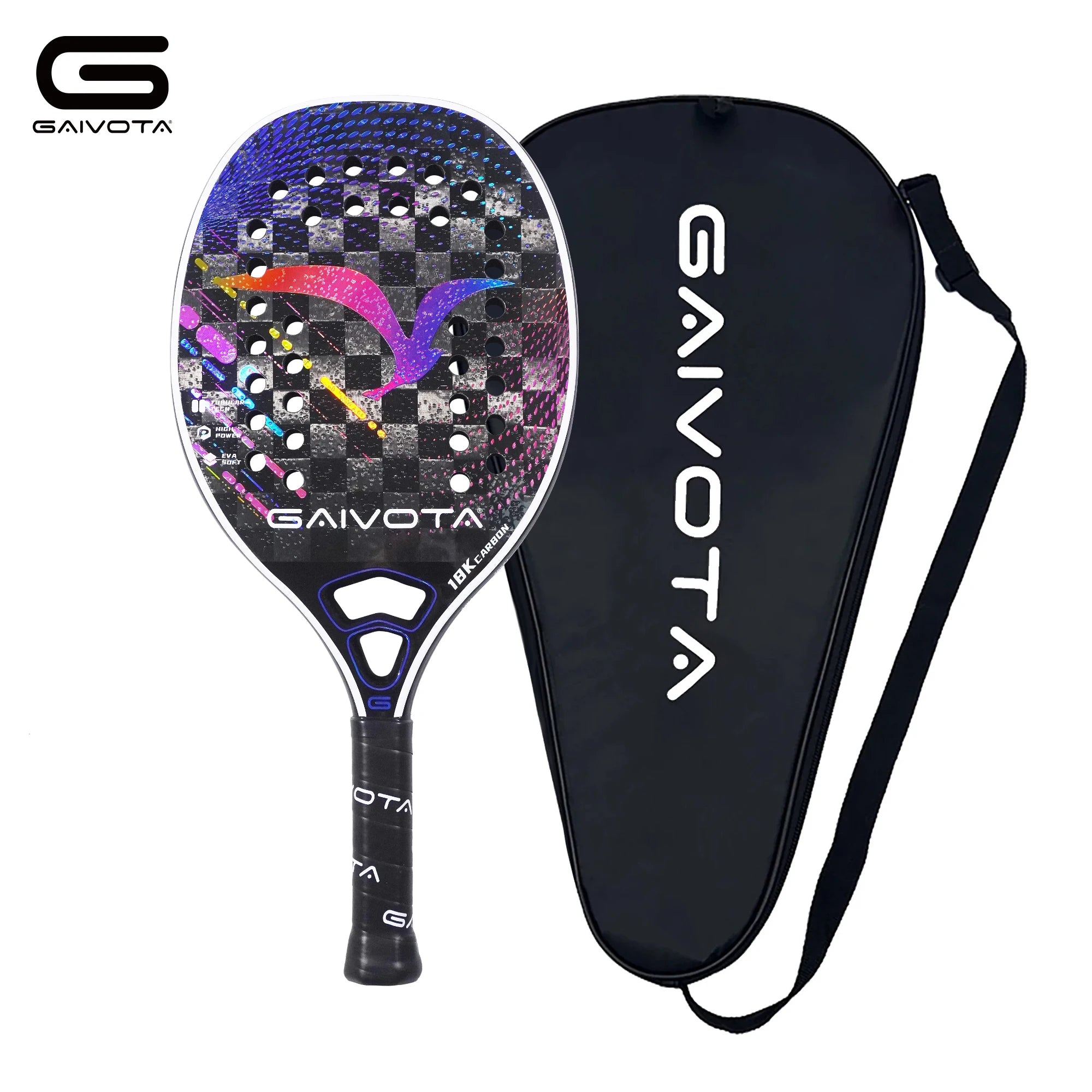 GAIVOTA 2025 300g leichtes Beach-Tennisschläger aus 18K Carbonfaser, geeignet für fortgeschrittene Anfänger und Profis Hauptbild