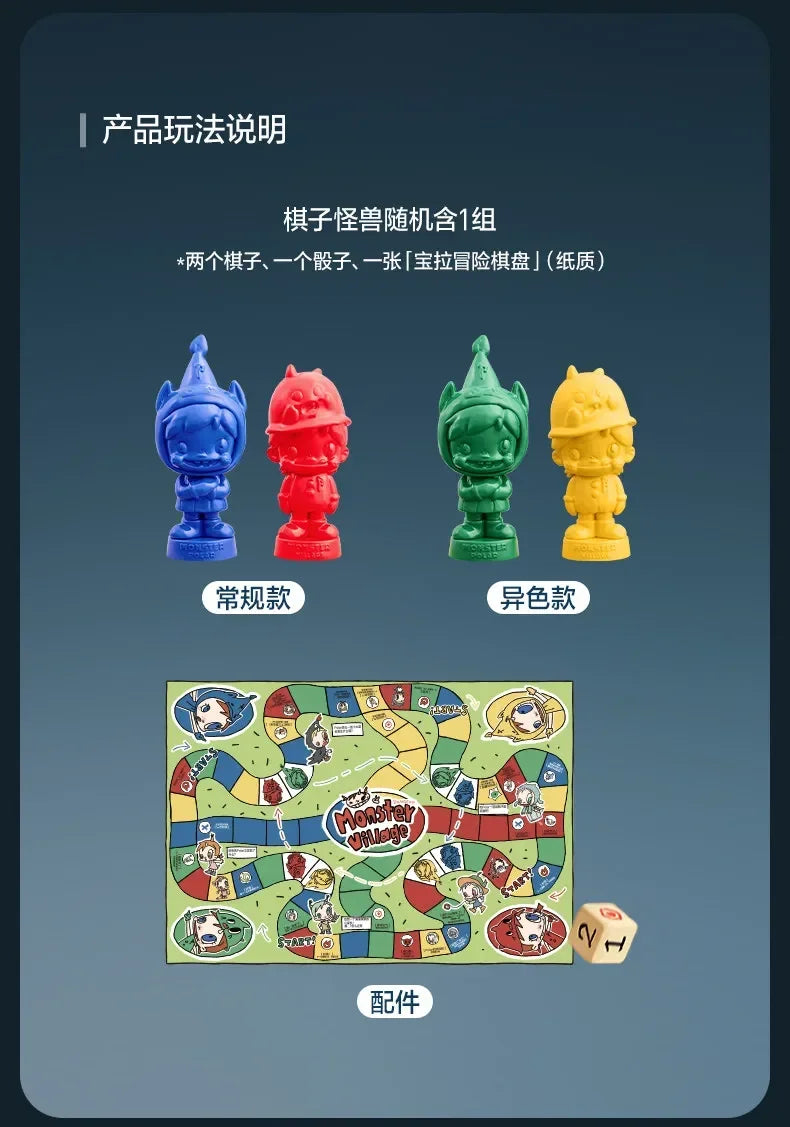 POP MART POLAR Monster Village Serie Blind Box – Süße Anime-Figuren, Ornamente, Überraschungsgeschenkpuppe – Originalspielzeug für Sammler