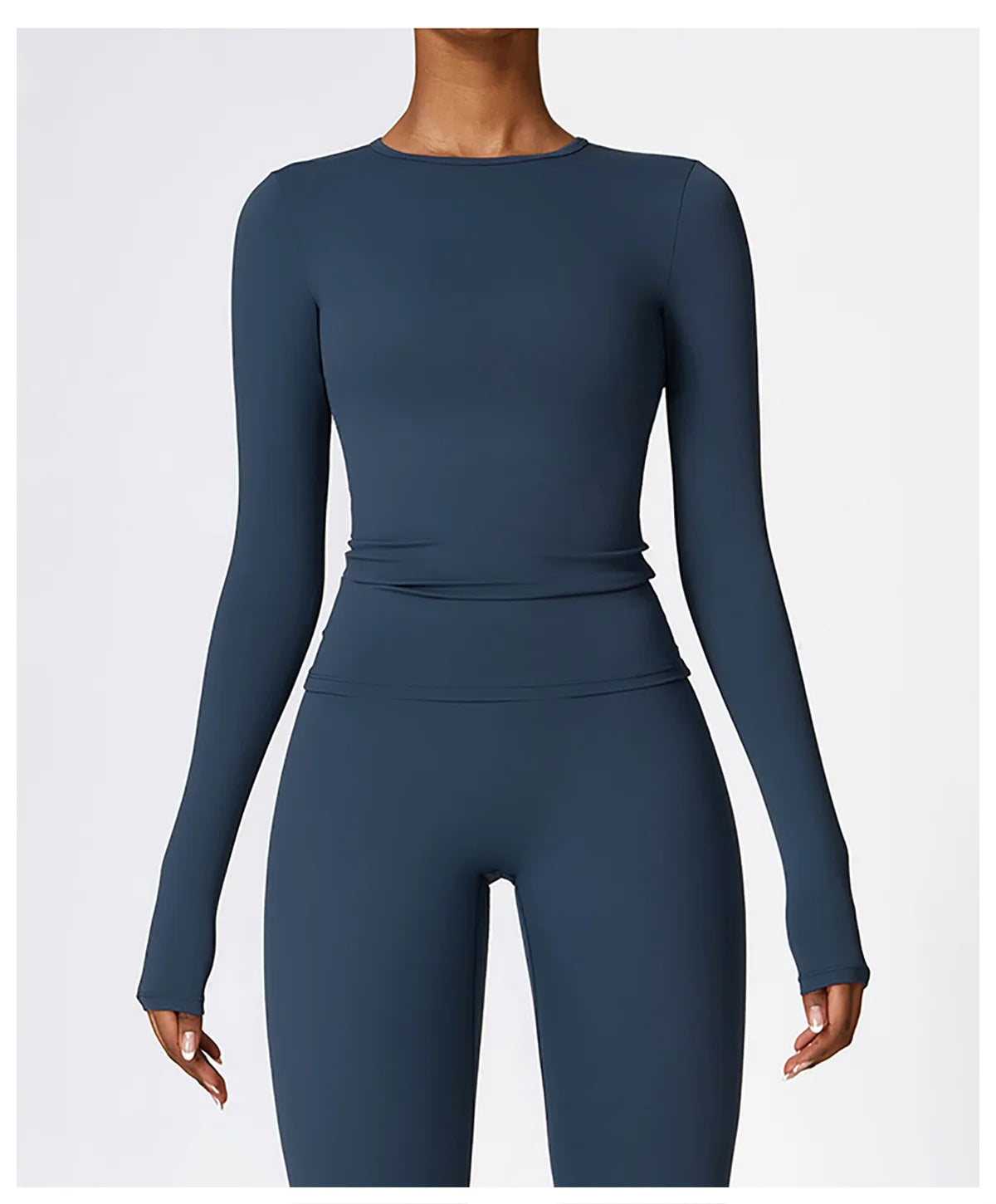 NCLAGEN Yoga-Shirts für Damen, Langarm, Winter, Fitness, Laufen, Gym-Kleidung, Workout, Dry Fit, atmungsaktiv, hochelastisches Sport-Oberteil