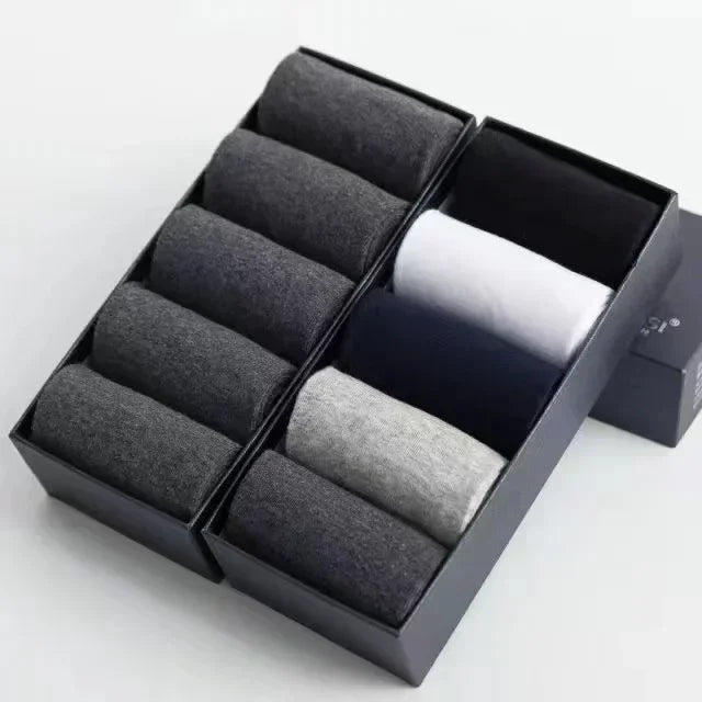 20 Stück/Los Herren Socken aus reiner Baumwolle Übergröße Einfarbig Freizeit Business Lange Socken Atmungsaktive Weiche Herrensocken EU39-48